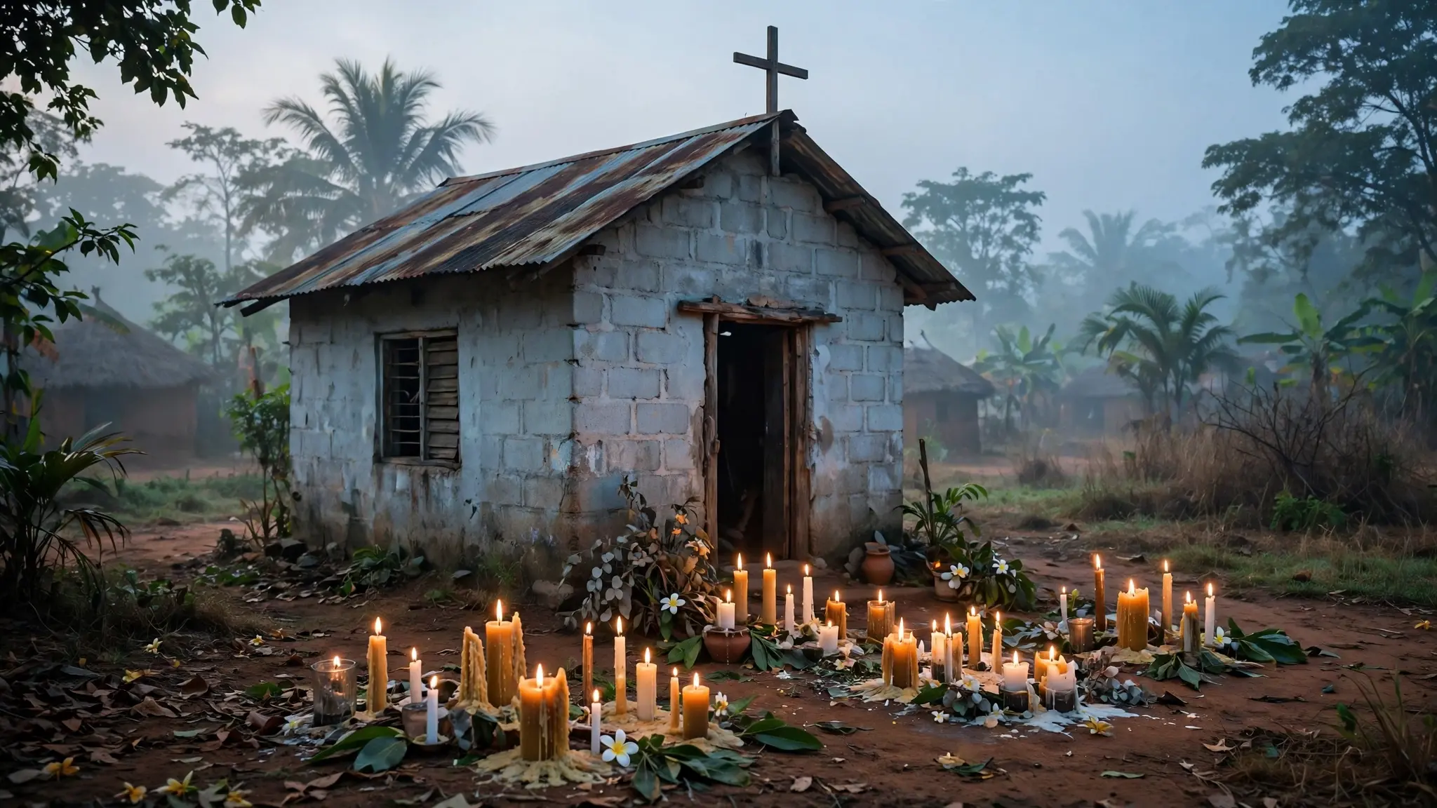 Benue State village in Nigeria after the October 2026 Fulani extremist attack that killed nine Christians
