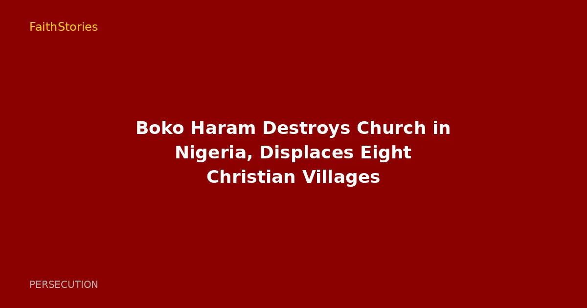 Boko Haram Destroys Church in Nigeria, Displaces Eight Christian Villages