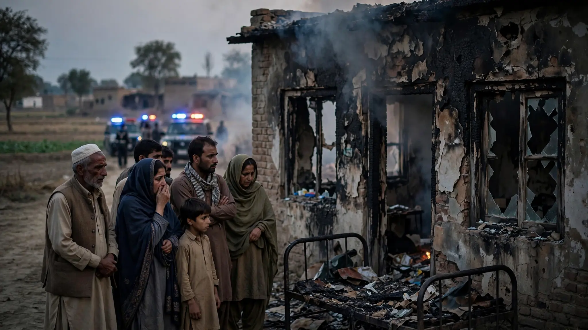 Pakistan Blasphemy Mob Burns Christian Man's Clinic in Gharyal Kalan