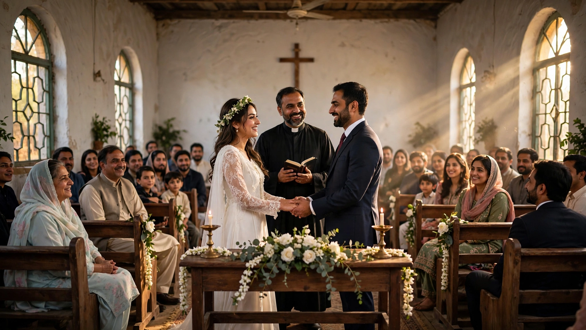 Christian wedding ceremony in a Pakistani church — Christian Marriage Bill 2026